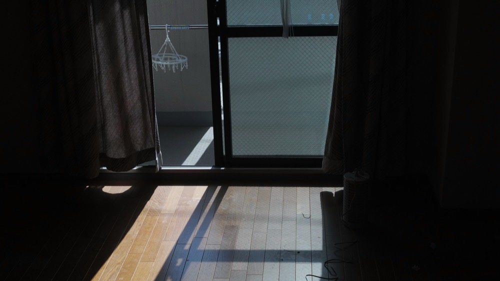 新しい部屋で安心して過ごす様子